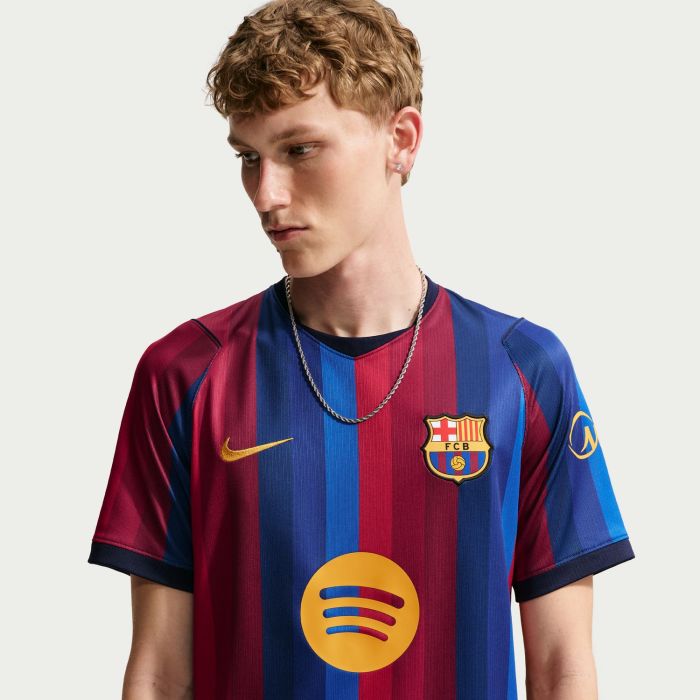 Nike FCB M NK DF JSY SS STAD HM, moški nogometni dres, rdeča