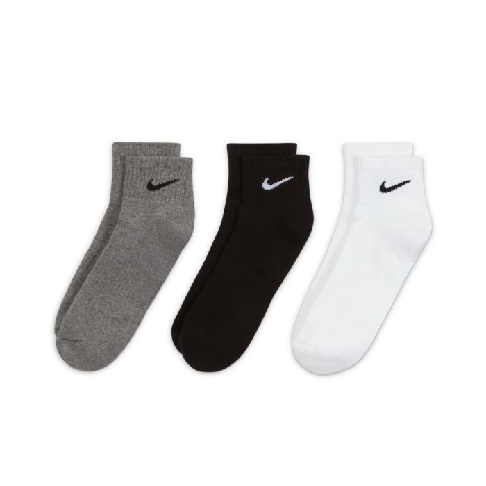 Nike U NK EVERYDAY CUSH ANKL 3PR, nogavice m.kr fit, siva