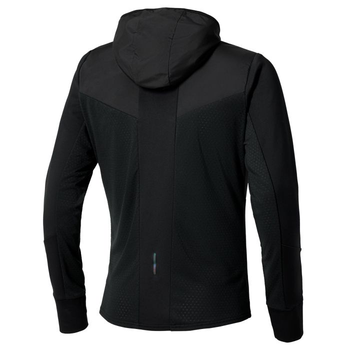 Mizuno ACTIVE WARMALITE HYBRID FULL ZIP HOODED LONG SLEEVE TOP