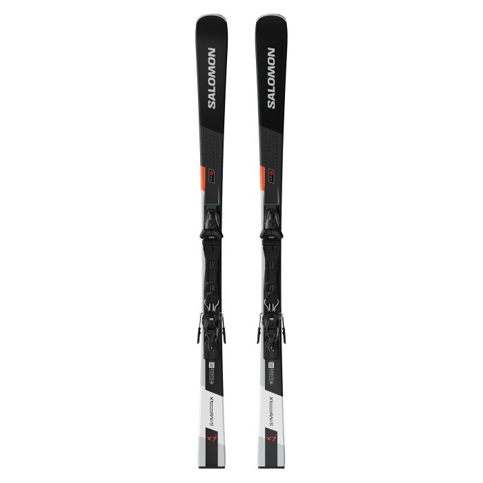 【美品】SALOMON S/MAX X7 TiR（160cm）＋ M10 GW Salomon S/MAX X7 TI + M10 GW L80, set all round smuči, črna
