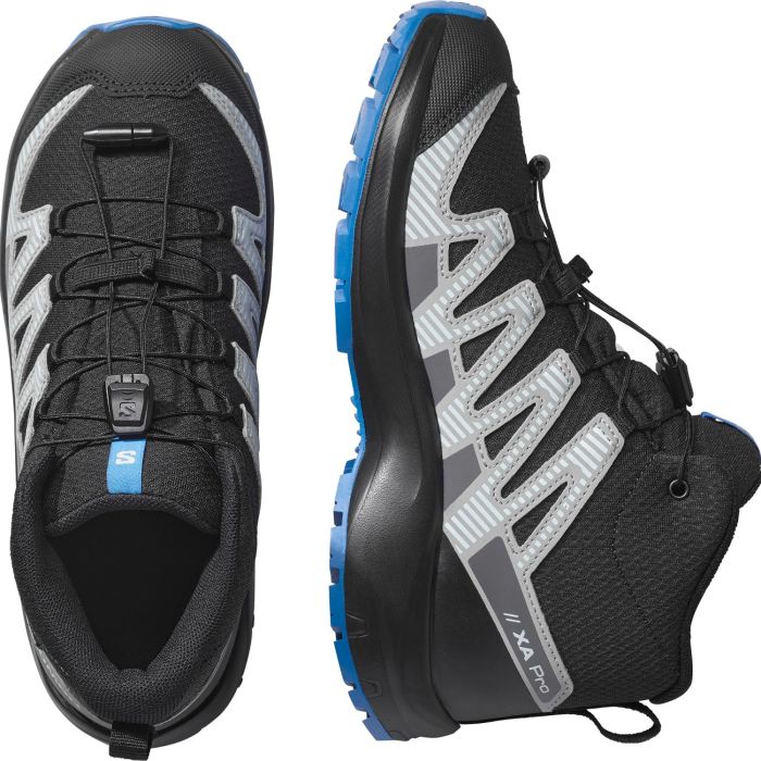 Salomon XA PRO V8 MID WP J, otroški pohodni čevlji, črna | Intersport