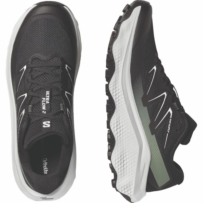 Salomon ULTRA FLOW 2, moški trail tekaški copati, črna