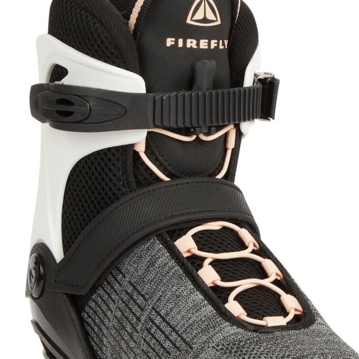 Rollers En Ligne Firefly Ils 350 W84 - Blanc/Gris Foncé/Turquoise - Taille 37 - Chaussure Souple, Platine Alu, Roues 84mm ABEC 7