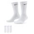 Bela Nike U NK EVERYDAY CUSH CREW 3PR, nogavice m.kr fit, bela