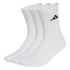 Adidas C ESS CRW 3P, nogavice m.kr fit, bela