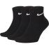 Črna Nike U NK EVERYDAY CUSH ANKLE 3PR, nogavice m.kr fit, črna