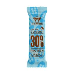 Chimpanzee PROTEIN BAR COCOA & COCONUT 50G, športna prehrana, modra