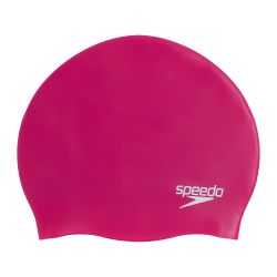 Speedo PLAIN MOULDED SILICONE CAP AU, plavalna kapa, rdeča