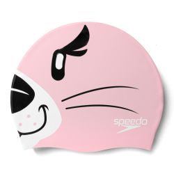 Speedo PRINTED CHARACTER CAP IU LTS, otroška plavalna kapa, roza