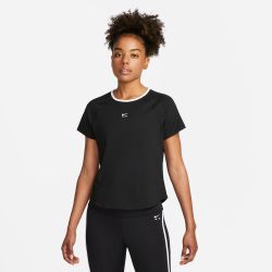 Nike W NK AIR DF SS TOP, ženska tekaška majica, črna