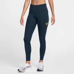 Nike W NK DF FAST MR 7/8 TIGHT SW, ženske tekaške pajke, modra