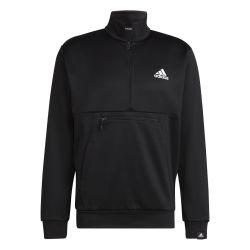 adidas M GG SL 1/4 ZIP, pulover m.fit, črna