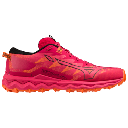 Mizuno WAVE DAICHI 7 GTX, ženski trail tekaški copati, rdeča