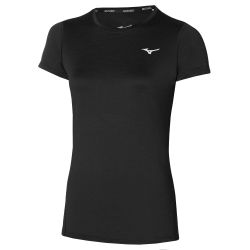Mizuno IMPULSE CORE TEE, ženska tekaška majica, črna