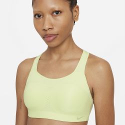 Nike DRI-FIT ALPHA SPORTS BRA, ženski športni nedrček, rumena