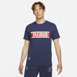 Nike PARIS SAINT-GERMAIN T-SHIRT, maja m.kr nog, modra