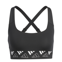 adidas PWI MS LOGO, ženski športni nedrček, črna