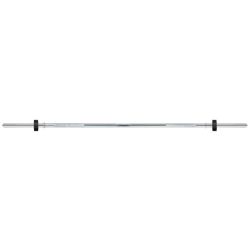 Energetics LONG BAR 165CM (30MM) CLIP, palica za uteži, srebrna