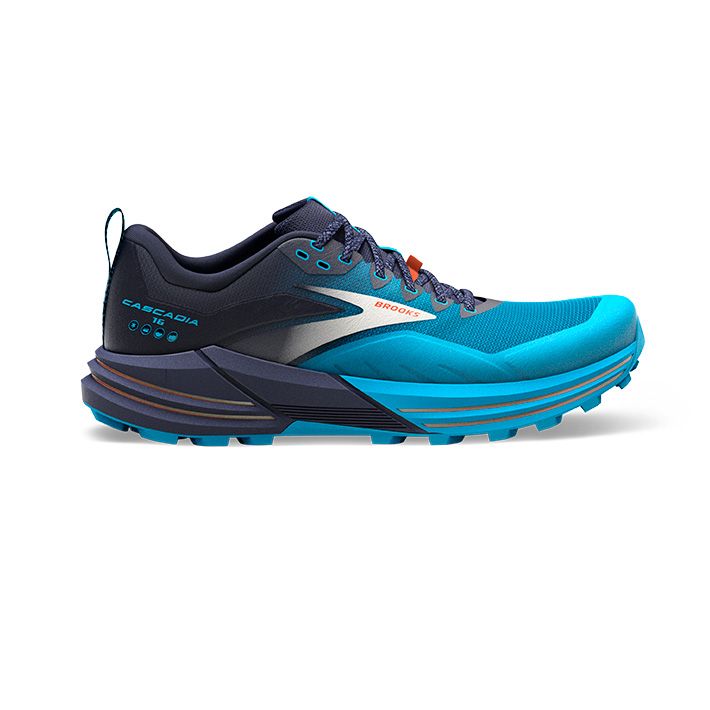 Brooks CASCADIA 16 mo ki trail teka ki copati modra Intersport