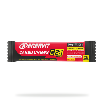 Enervit C2:1PRO CARBO CHEWS ORANGE 34G, športna prehrana