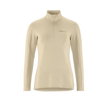 Craft CORE GAIN MIDLAYER W, puli ž.poh zip, bež