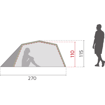 McKinley VEGA 20.2 SW, šotor, modra
