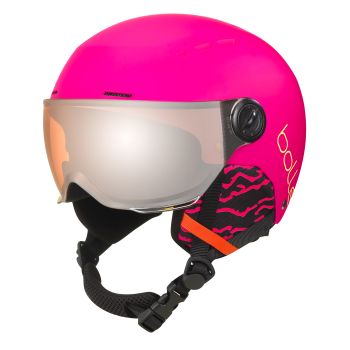 Bolle QUIZ VISOR, otroška smučarska čelada, roza