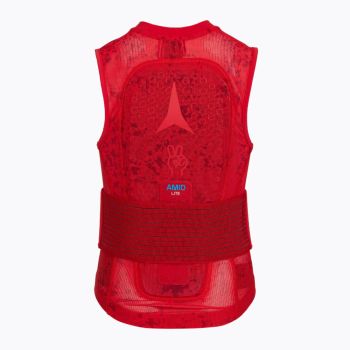 Atomic LIVE SHIELD AMID LITE VEST JR, smučarski ščitnik za hrbet, rdeča