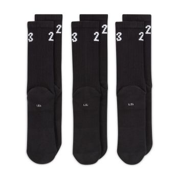 Nike U J ESSENTIAL CREW 3PR - 144, nogavice m.koš, črna