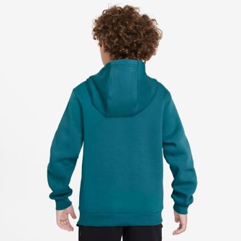 Nike K NSW CLUB FLC HDY LBR, pulover o., zelena
