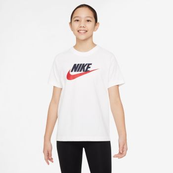 Nike K NSW TEE FUTURA HBR, maja o.kr, bela