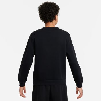 Nike K NSW CLUB FLC CREW GOLD, pulover  o., črna