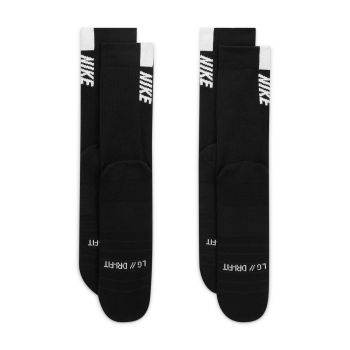 Nike U NK MLTPLIER CRW 2PR, moške tekaške nogavice, črna