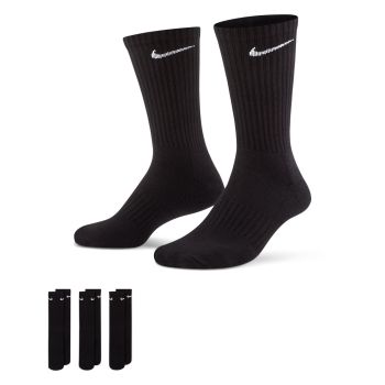 Nike U NK EVERYDAY CUSH CREW 3PR, nogavice m.kr fit, črna