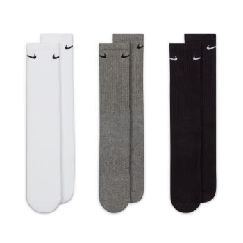 Nike U NK EVERYDAY CUSH CRW 3PR, nogavice m.kr fit, bela