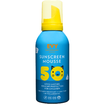 Evy Technology SUNSCREEN MOUSSE SPF 50 KIDS 150ML, krema za sončenje, modra