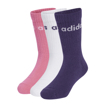 Adidas LIN KIDS CRW 3P, nogavice o.kr fit, vijolična
