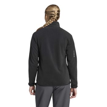 Adidas W MT ESS FZ FL, ženska pohodna jopa, črna