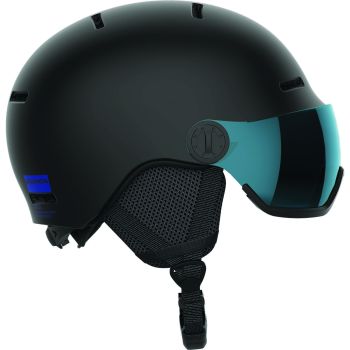 Salomon ORKA VISOR, otroška smučarska čelada, črna