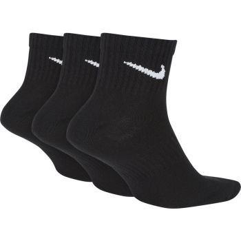 Nike U NK EVERYDAY LTWT ANKLE 3PR, nogavice m.kr fit, črna