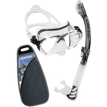 Cressi Sub BIG EYES EVO + ALPHA ULTRA DRY, set za potapljanje, črna
