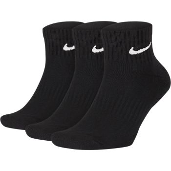 Nike U NK EVERYDAY CUSH ANKLE 3PR, nogavice m.kr fit, črna