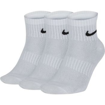 Nike U NK EVERYDAY LTWT ANKLE 3PR, nogavice m.kr fit, bela