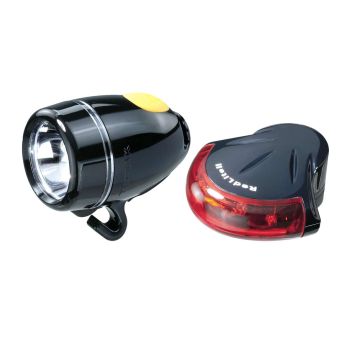 Topeak COMBO LITE, set kolesarskih svetil, črna
