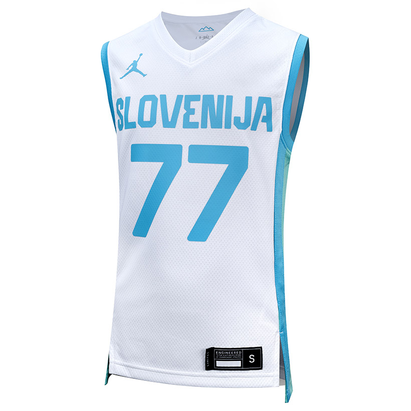 Nike KZS SLOVENIA YOUTH LIMITED HOME JERSEY LUKA DONČIĆ 2024, maja o.kr koš, bela