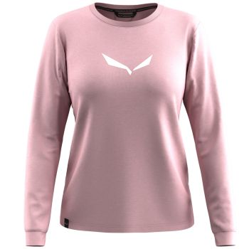 Salewa EAGLE SOLIDLOGO DRY TEE W, ženska pohodna majica, roza