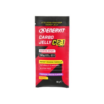 Enervit C2:1PRO CARBO JELLY TROPICAL FRUITS 50G, športna prehrana, rdeča