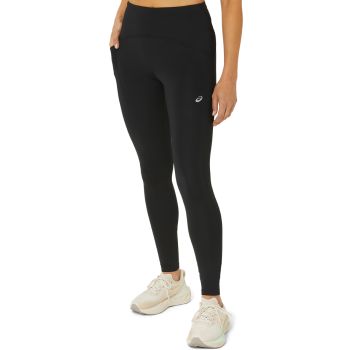 Asics ROAD HIGH WAIST TIGHT, ženske tekaške pajke, črna