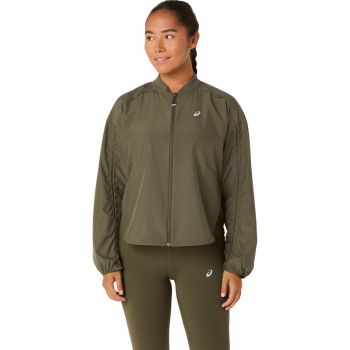 Asics NAGINO RUN ADJUSTABLE JACKET, ženska tekaška jakna, zelena