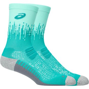 Asics PERFORMANCE RUN SOCK CREW, moške tekaške nogavice, zelena